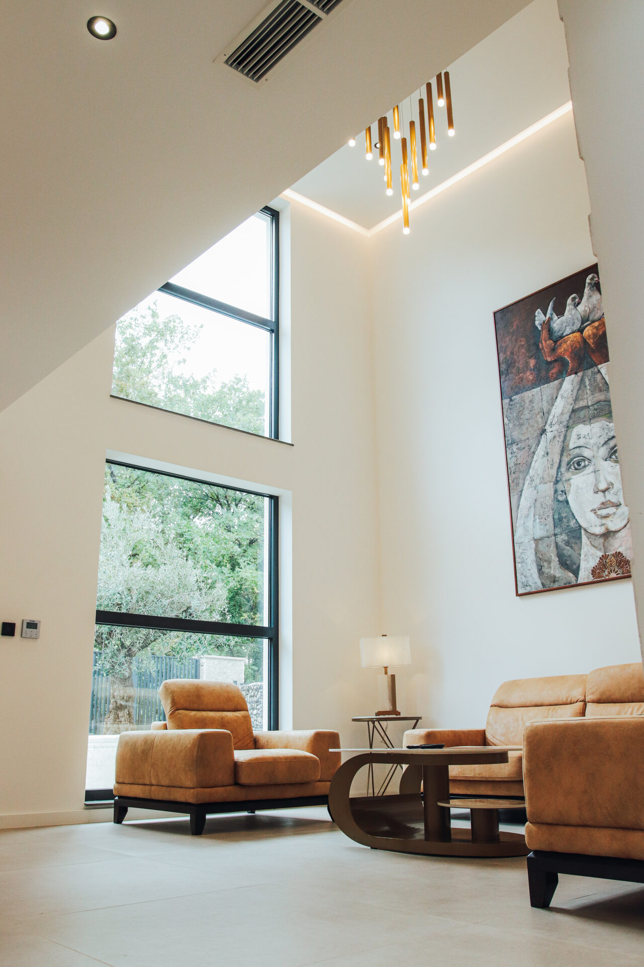 Double-height living room